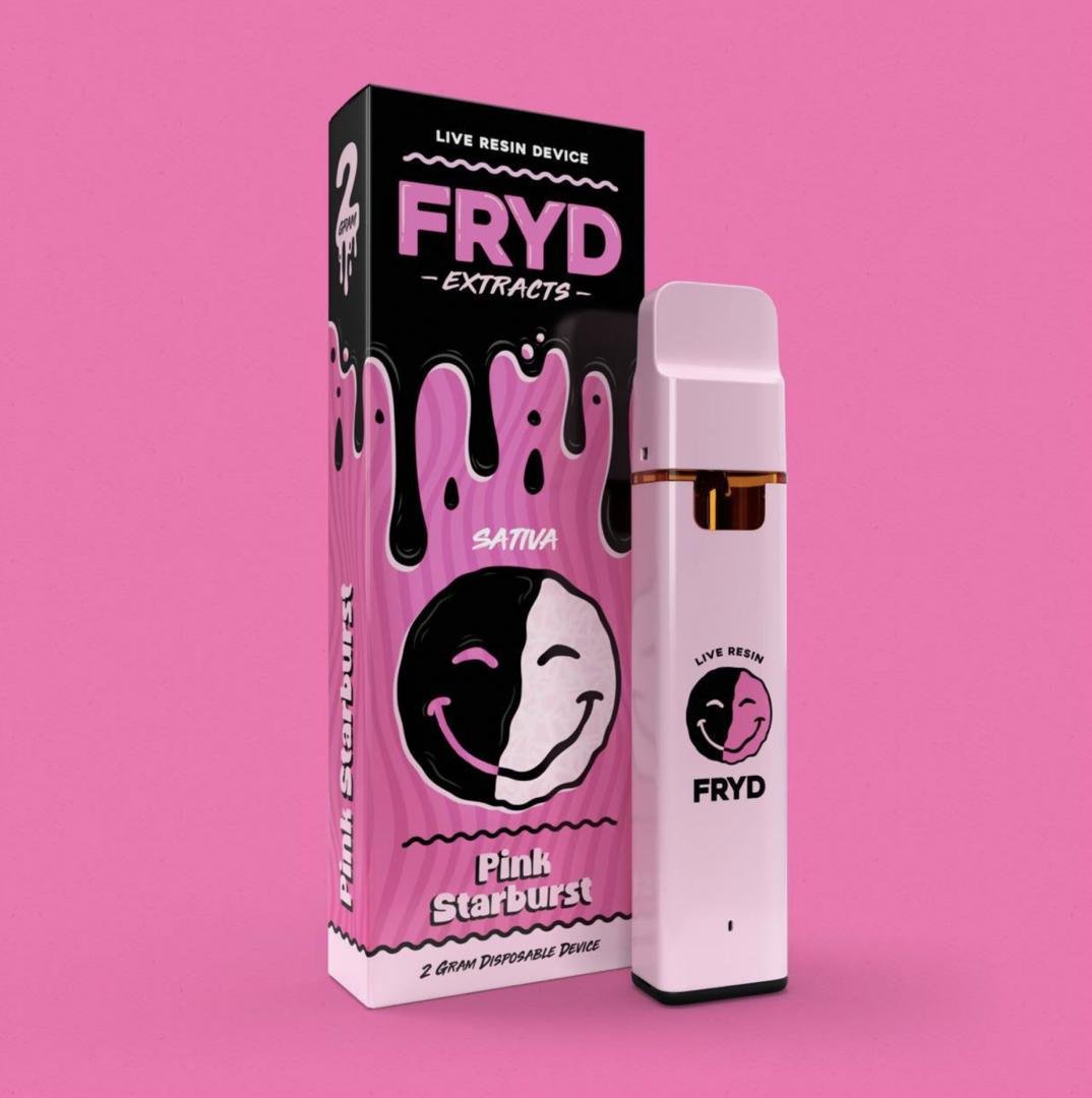 Pink Starburst Fryd Carts - FRYD CARTS